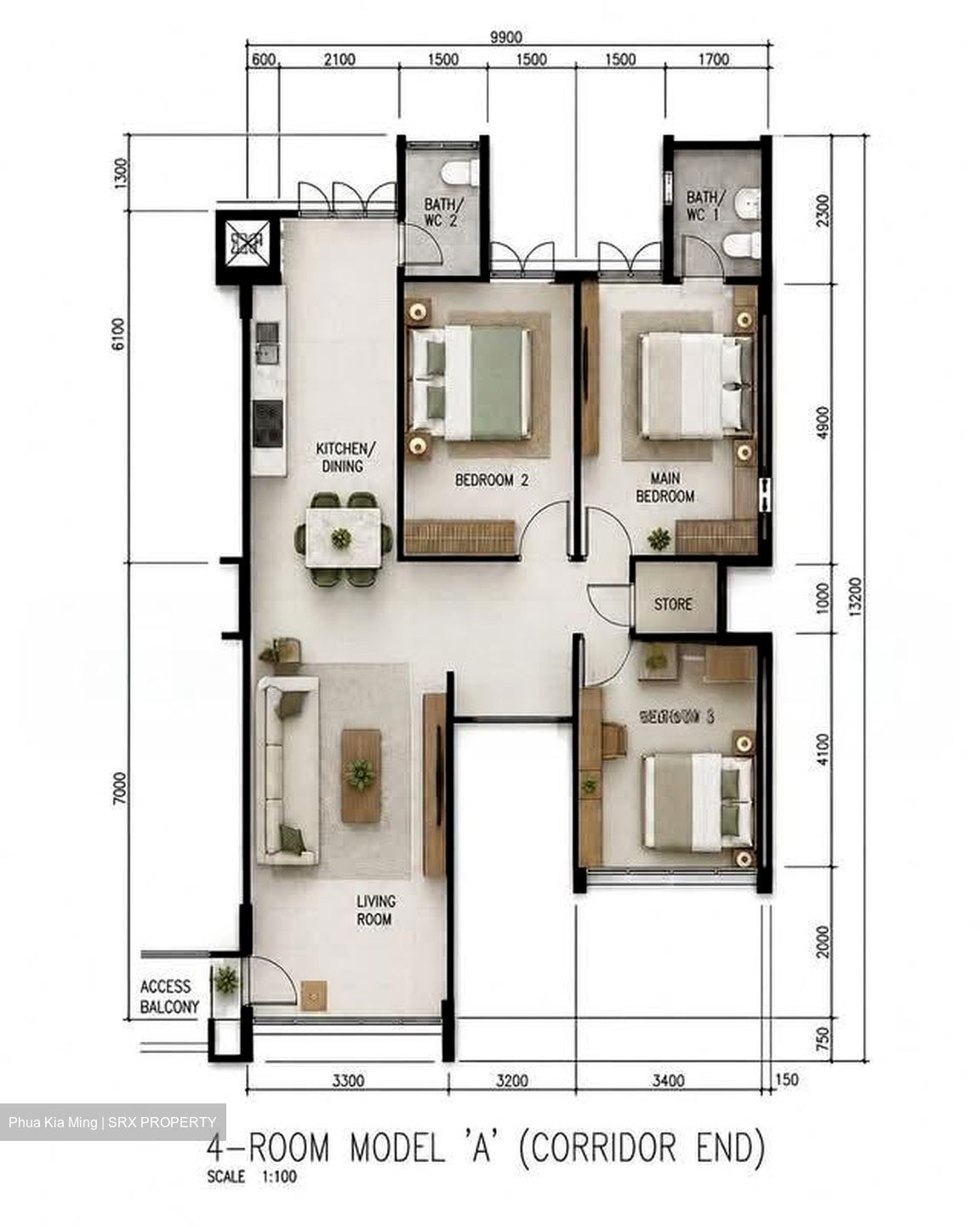 Blk 297 Big Mac Centre (Tampines), HDB 4 Rooms #598136491